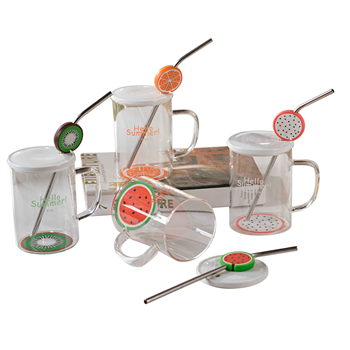 Glass with Straw