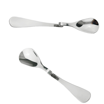 Stainless Steel Spoon with Curved Handle,