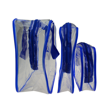 Clear PVC Cosmetic Bag set	