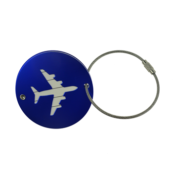 Thickened Round Aluminum Luggage Tag	