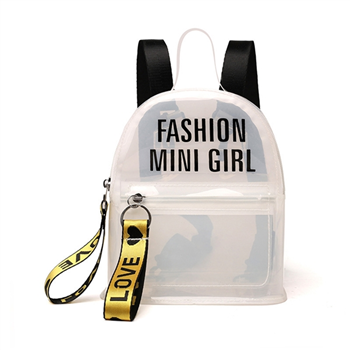 Transparent PVC small backpack