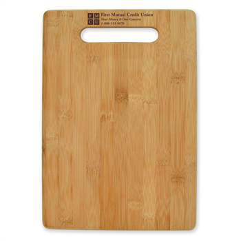 Bamboo Cutting Board with Handle Cutout Large