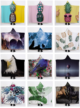 Sherpa Lined Sublimated Micro Mink Throws