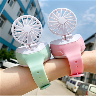 Portable USB Rechargeable Fan Watch