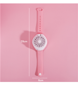 Portable USB Rechargeable Fan Watch