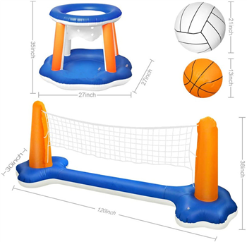 Folding Inflatable Floating Ball Game Sets