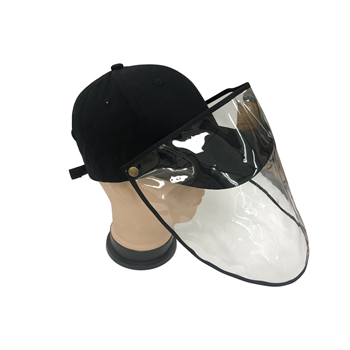Baseball Cap With Removable Face Shield