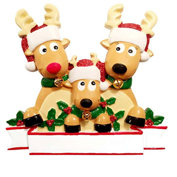 Custom Shaped Christmas Greetings Pendant