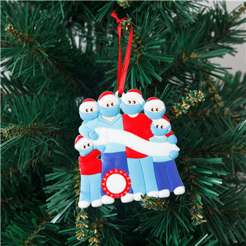 Custom Shaped Christmas Greetings Pendant