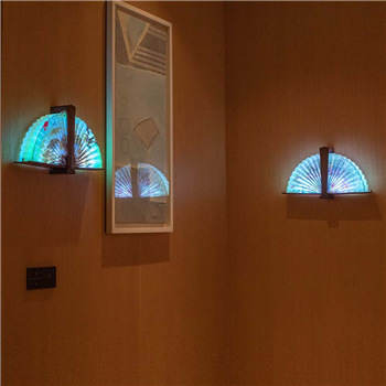 Fan Shape USB Rechargeable Table Lamp