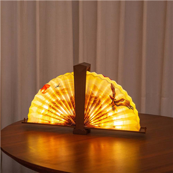 Fan Shape USB Rechargeable Table Lamp