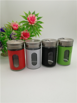 Steel Glass Condiment Dispenser Seasoning Shaker