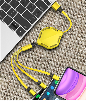 3 in 1 Retractable Charging Cable 