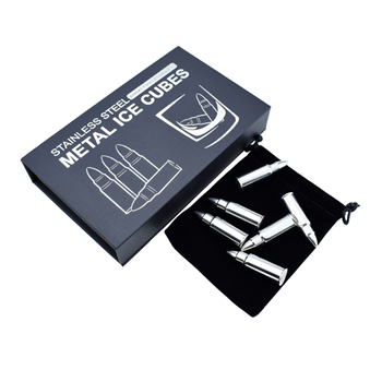 Stainless Steel Whisky Bullest  with Case