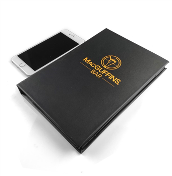 Custom PU Leather Menu Cover