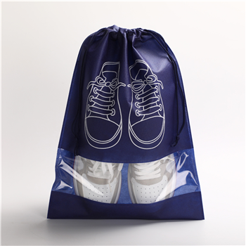 Non-woven Dust-proof Drawstring Bag With Clear Window