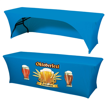 6' x 30" Top x 29" H Stretch 3-Sided Table Throw