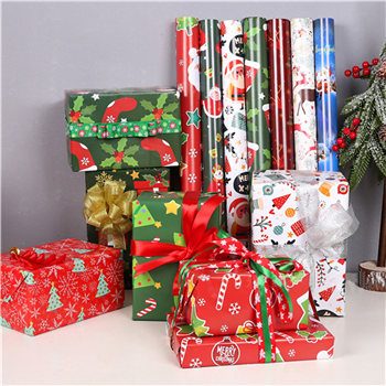 Customized Christmas/ Holiday Gift Wrapping Paper Rolls 30" x 120"