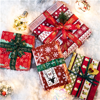 Customized Christmas/ Holiday Gift Wrapping Paper Rolls 30" x 120"