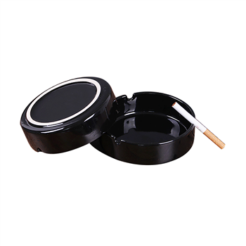 Black Ceramic Ashtray
