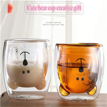 Old Fashioned Glasses Cute Bear Cups