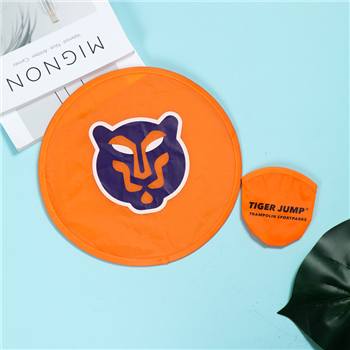 10'' Folding Nylon Flyer Frisbee Disc With Pouch