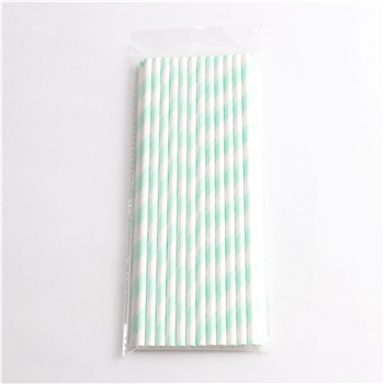 7-3/4 Disposable Stripe Paper Straw 