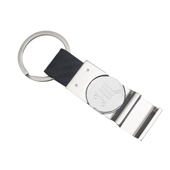Zinc Alloy Bottle Opener with Keyring & Shopping Cart Token