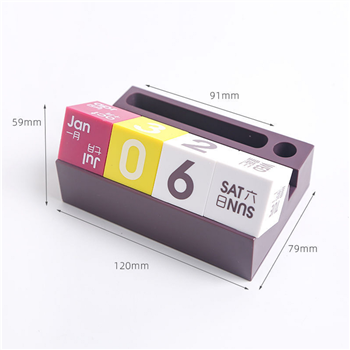 Desktop Calendar with Holder