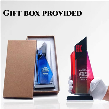 Wood Crystal Trophy