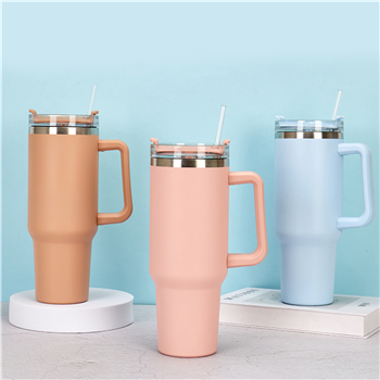 40 Oz Vacuum Stainless Steel Tumbler With Straw