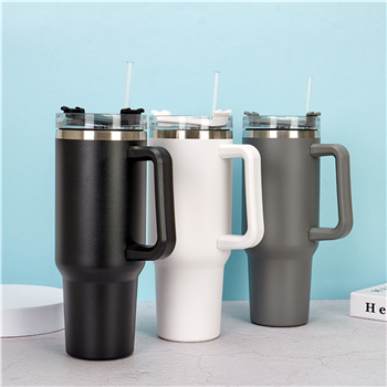 40 Oz Vacuum Stainless Steel Tumbler With Straw
