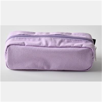 Rectangle Large Capacity Embroidery Patch Zipper Pencil Case
