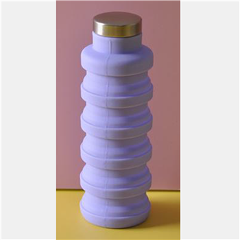 17oz Collapsible Food Grade Sport Portable Silicone Water Bottle