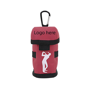 Portable Golf Ball Pouch With Lid And Carabineer