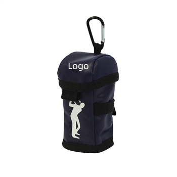 Portable Golf Ball Pouch With Lid And Carabineer
