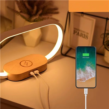 Wood Bedside Lamp