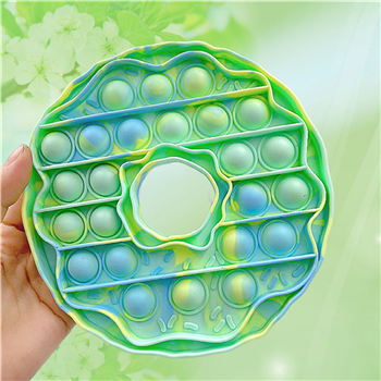 Doughnut Shape Silicone Pop Push Bubble Fidget
