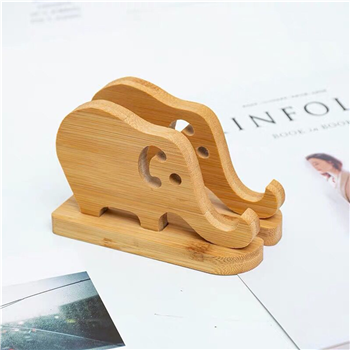 Animal Shape Wooden Phone Stand