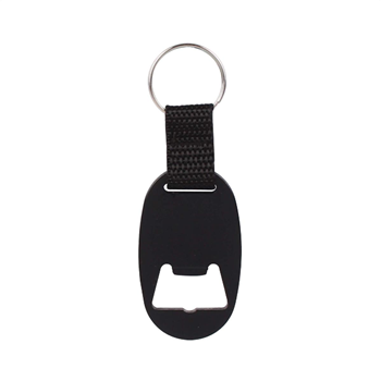 Oval Beer Bottle Opener Keychain