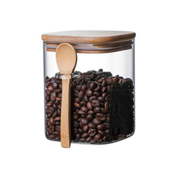 Glass & Bamboo Storage Container