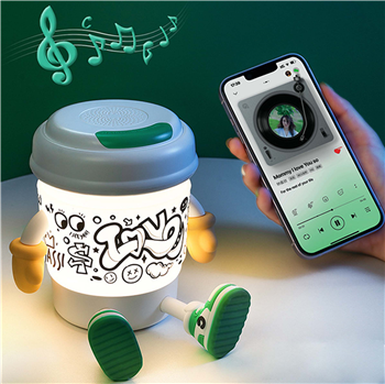 Coffee Cup Shape Lamp Bluetooth Speaker