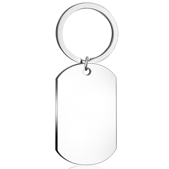 Stainless Steel Laser Keychain