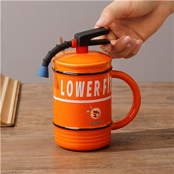 16 oz. Fire Extinguisher Shape Mug