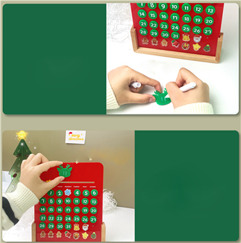 Acrylic advent calendar ornament