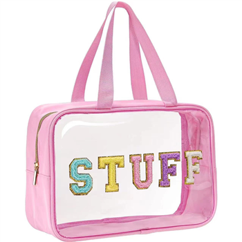 Custom Embroidery Patch Clear Tote Bag