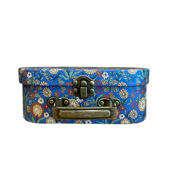 7.87“Lx 5.55"W x 2.87"H Mini Paperboard Suitcases