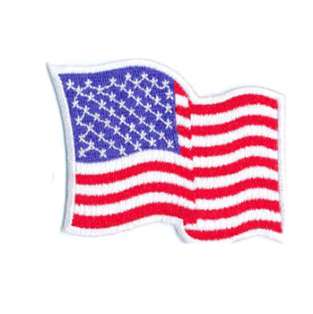 Left Sleeve Wavy American Flag Patch