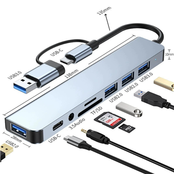 8 in1 USB Expander