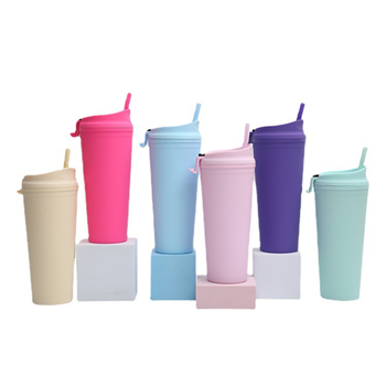24oz. Plastic Straw Cup